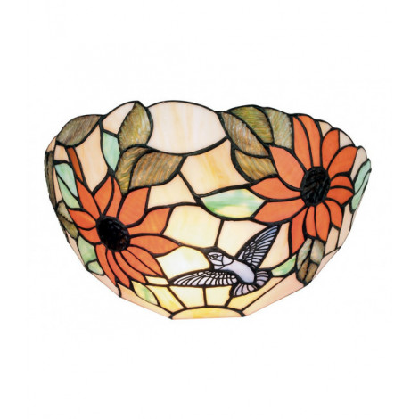 Applique Tiffany Dafne 1 ampoule Verre Multicouleur|Appliques murales|Luminaire Center