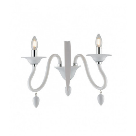 Applique murale Estefan 2 ampoules Acrylique blanc|Appliques murales|Luminaire Center