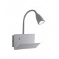Applique avec liseuse Gulp blanc 27-49 Cm|Appliques murales|Luminaire Center