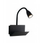 Applique avec liseuse Gulp Noir 27-49 Cm|Appliques murales|Luminaire Center