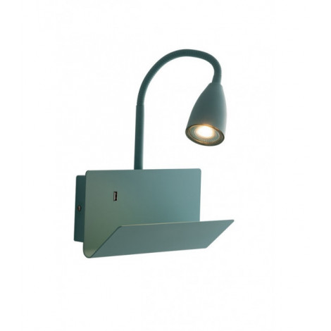 Applique avec liseuse Gulp Vert 27-49 Cm|Appliques murales|Luminaire Center