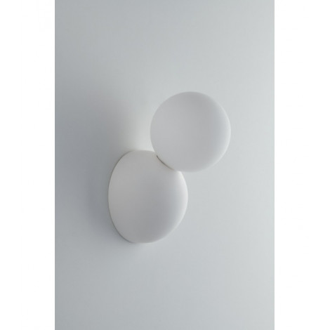 Applique murale Plaster blanc 1 ampoule 19cm|Appliques murales|Luminaire Center