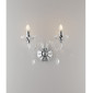Applique murale Riflesso 2 ampoules Cristal Chrome|Appliques murales|Luminaire Center