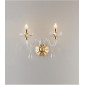 Applique murale Riflesso 2 ampoules Cristal Or|Appliques murales|Luminaire Center