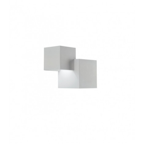 Applique en plâtre Rubik 2 ampoules Plâtre blanc|Appliques murales|Luminaire Center