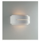 Applique en plâtre Scott blanc 2 ampoules 13cm|Appliques murales|Luminaire Center