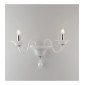 Applique murale Soffio 2 ampoules Verre blanc|Appliques murales|Luminaire Center