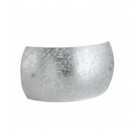 Applique murale Vanity 2 ampoules Verre,câble de tissu Argent|Appliques murales|Luminaire Center