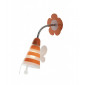 Applique enfant 1 ampoule Métal,diffuseurPVC Orange|Appliques murales|Luminaire Center