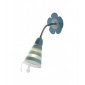 Applique enfant 1 ampoule Métal,diffuseurPVC Bleu|Appliques murales|Luminaire Center