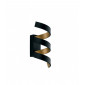 Applique LED intégré Helix 1 ampoule Aluminium Or noir|Appliques murales|Luminaire Center