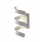 Applique LED intégré Helix 1 ampoule Aluminium Argent, blanc|Appliques murales|Luminaire Center