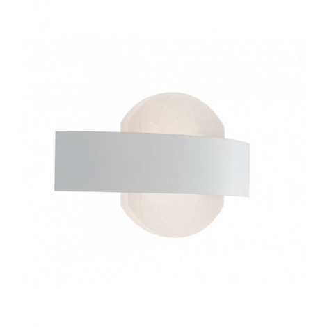 Applique LED intégré Himalaya 1 ampoule Métal,Diffuseur acrylique blanc|Appliques murales|Luminaire Center