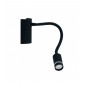 Applique avec liseuse Kepler 1 ampoule Métal Noir|Appliques murales|Luminaire Center
