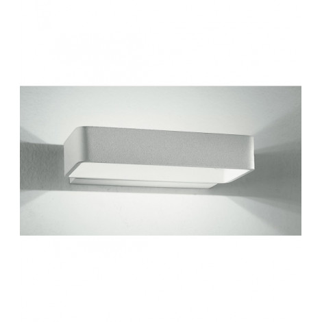 Applique murale Omega 1 ampoule Aluminium blanc|Appliques murales|Luminaire Center