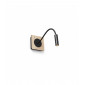Applique avec liseuse Mood Noir 1 ampoule 13cm|Appliques murales|Luminaire Center