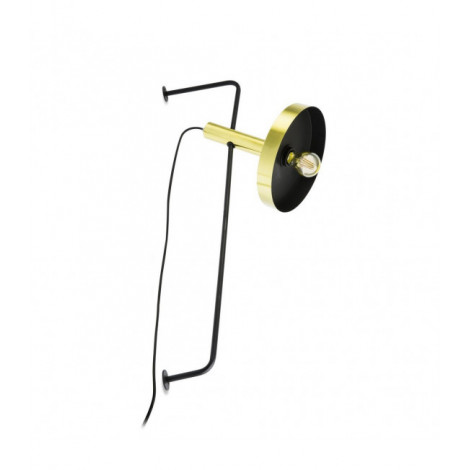 Applique murale Whizz Or satiné 1 ampoule 84cm|Appliques murales|Luminaire Center