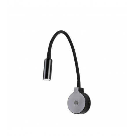 Applique avec liseuse Pixie Noir 1 ampoule 8cm|Appliques murales|Luminaire Center
