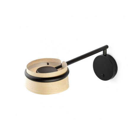 Applique murale Loop Métal,Bois 21,5 Cm|Appliques murales|Luminaire Center