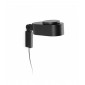 Applique avec liseuse Inviting Noir 1 ampoule 18cm|Appliques murales|Luminaire Center