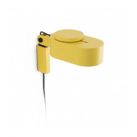 Applique avec liseuse Inviting Jaune 1 ampoule 18cm|Appliques murales|Luminaire Center
