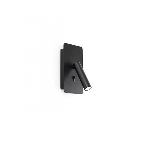 Applique avec liseuse Suau 1 ampoule Noir|Appliques murales|Luminaire Center
