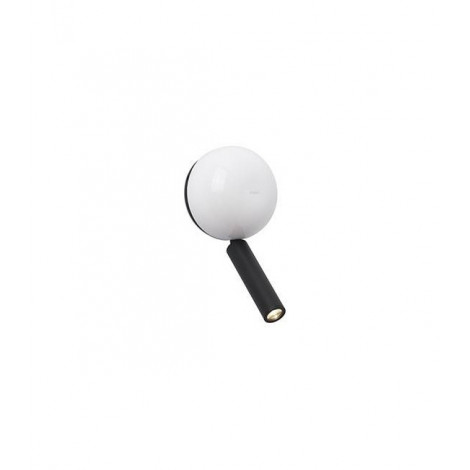 Applique avec liseuse Press blanc 1 ampoule 6,5cm|Appliques murales|Luminaire Center