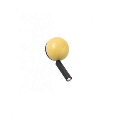 Applique avec liseuse Press Jaune 1 ampoule 6,5cm|Appliques murales|Luminaire Center