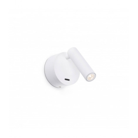 Applique avec liseuse Boc 1 ampoule blanc|Appliques murales|Luminaire Center