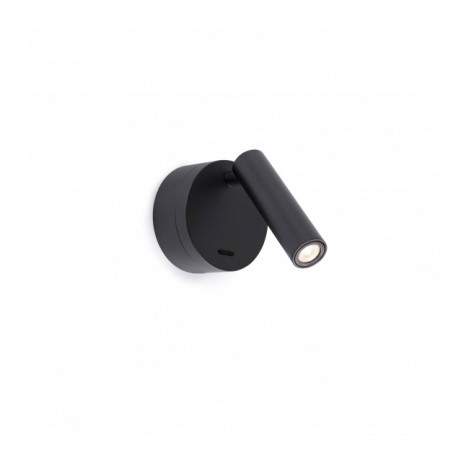 Applique avec liseuse Boc 1 ampoule Noir|Appliques murales|Luminaire Center
