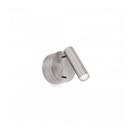 Applique avec liseuse Boc 1 ampoule Nickel|Appliques murales|Luminaire Center