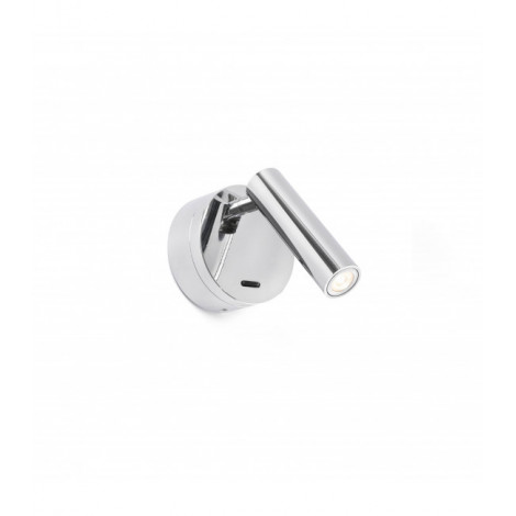 Applique avec liseuse Boc 1 ampoule Chrome|Appliques murales|Luminaire Center