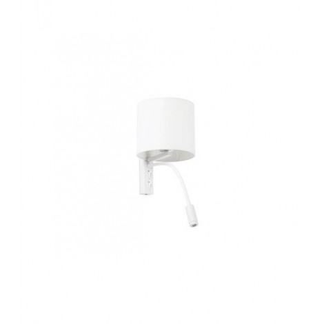 Applique avec liseuse Tira blanc 1 ampoule 48cm|Appliques murales|Luminaire Center