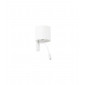Applique avec liseuse Tira blanc 1 ampoule 48cm|Appliques murales|Luminaire Center