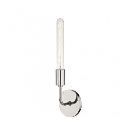 Applique murale Ava Acier Nickel poli 1 ampoule 42,6cm|Appliques murales|Luminaire Center