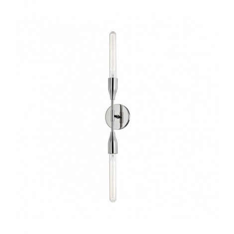 Applique murale Tara Acier Nickel poli 2 ampoules 76,2cm|Appliques murales|Luminaire Center