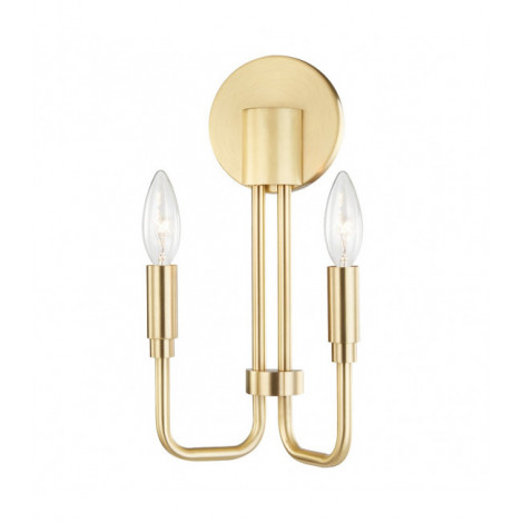 Applique murale Brigitte Acier Laiton 31,8 Cm|Appliques murales|Luminaire Center