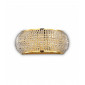 Applique design Pasha Métal Or 3 ampoules 12cm|Appliques murales|Luminaire Center