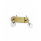 Applique avec liseuse Maracas Métal Laiton antique 2 ampoules 27cm|Appliques murales|Luminaire Center