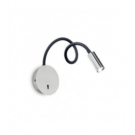 Applique avec liseuse Focus-2 1 ampoule Métal Chrome|Appliques murales|Luminaire Center