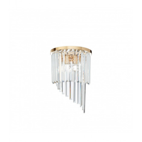 Applique design Carlton Métal Or 3 ampoules 45cm|Appliques murales|Luminaire Center