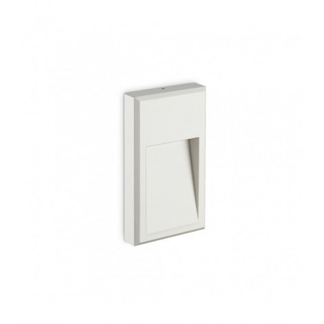 Applique murale Febe Verre,métal blanc 1 ampoule 22,5cm|Appliques murales|Luminaire Center