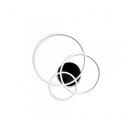 Applique LED intégré Frame Métal,plastique Noir 1 ampoule 10cm|Appliques murales|Luminaire Center