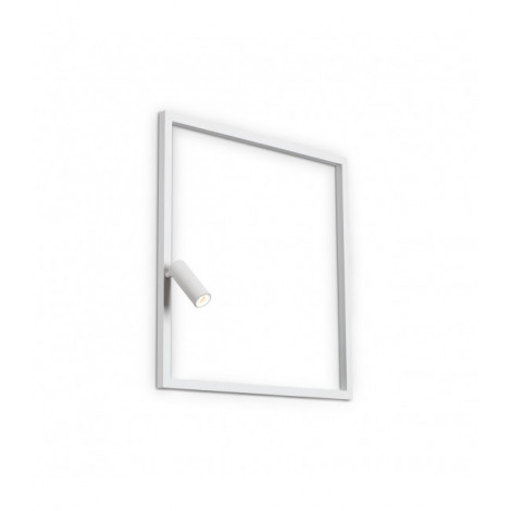 Applique LED intégré Syntesi Métal blanc 1 ampoule 60cm|Appliques murales|Luminaire Center