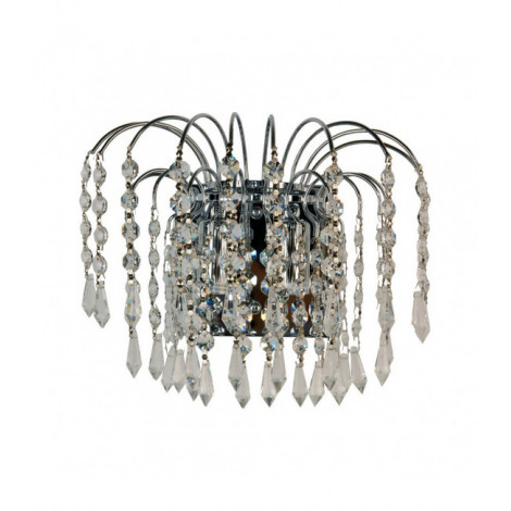 Applique design Amir Métal Chrome 2 ampoules 25cm|Appliques murales|Luminaire Center