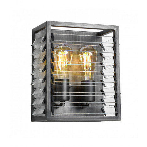 Applique murale Louvre Acier,verre Bronze 2 ampoules 28,8cm|Appliques murales|Luminaire Center