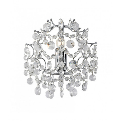 Applique design Sofiero Métal Chrome 1 ampoule 21cm|Appliques murales|Luminaire Center