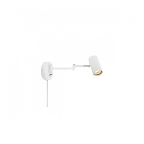 Applique avec liseuse Costilla Métal blanc 1 ampoule 41cm|Appliques murales|Luminaire Center