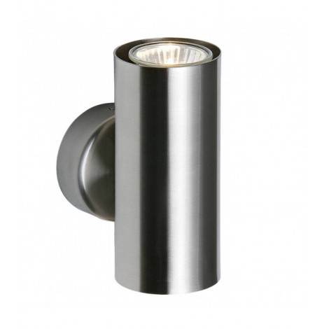 Applique murale Odi Acier Nickel satiné 2 ampoules 13cm|Appliques murales|Luminaire Center