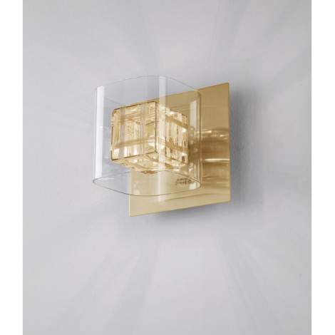 Applique design Avignon Or 1 ampoule 16cm|Appliques murales|Luminaire Center